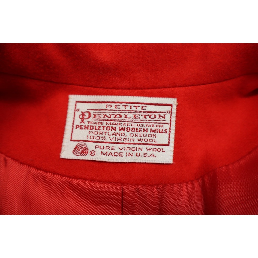 Vintage Pendleton Suit Two Piece Solid Red Blazer… - image 6